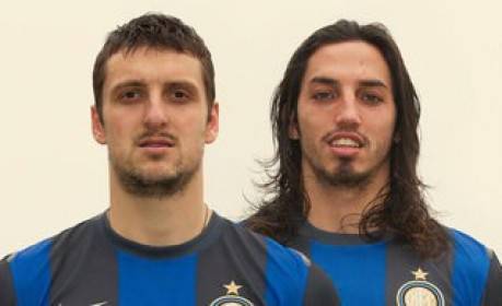 Kuzmanovic e Schelotto (foto inter.it)