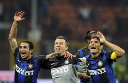 Gargano, Cassano e Zanetti (Getty Images)