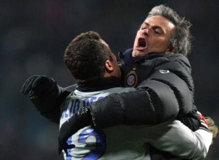 Julio Cesar e Mourinho ai tempi dell'Inter ©Getty Images