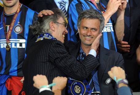 Moratti e Mourinho 