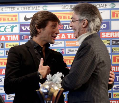 Moratti e Leonardo (Getty Images)