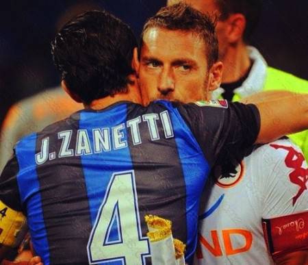 Javier Zanetti e Francesco Totti (Interlive.it)