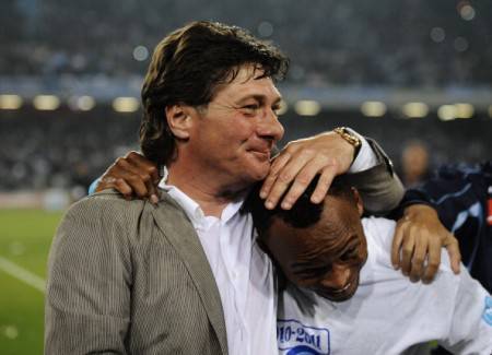 Walter Mazzarri e Camilo Zuniga (Getty Images)