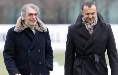 Massimo Moratti e Marco Branca (Inter.it)