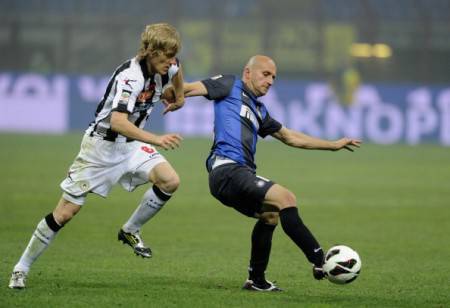 Dusan Basta in azione contro Rocchi (Getty Images)