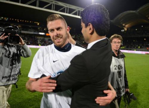 Jérémy Ménez e Nasser Al Khelaifi (Getty Images)