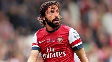 Fotomontaggio Andrea Pirlo (Daily Star)