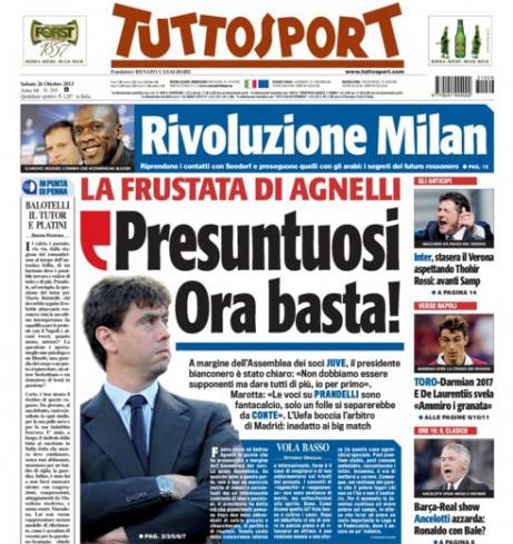 tuttosport 26 ottobre 2013