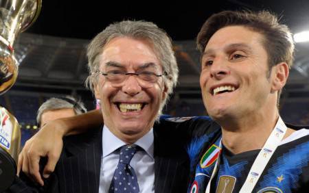 Zanetti e Moratti (Getty Images)