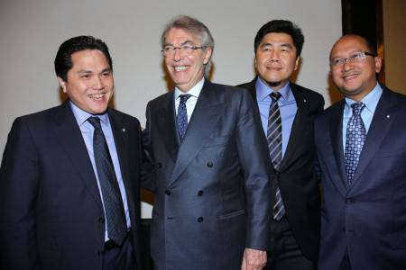 Moratti, Thohir, Roeslani e Soetedjo (Inter.it)