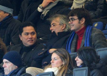 Thohir assieme a Massimo e Angelomario Moratti (Getty Images)