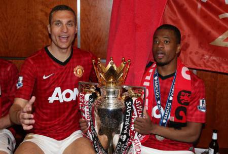 Evra e Vidic (Getty Images)