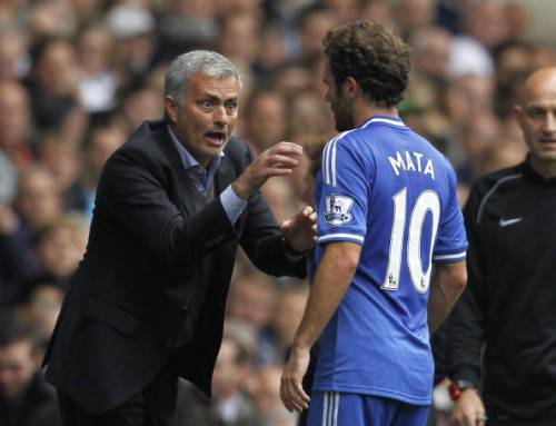 Mata e Mourinho (Getty Images)