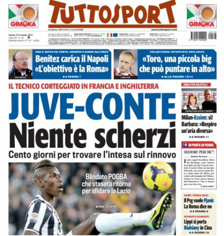 tuttosport 25 gennaio 2014