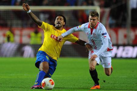 Alberto Moreno con la maglia del Siviglia (Getty Images)