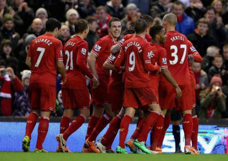 Agger festeggiato dai compagni - Getty Images