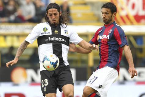 Ezequiel Schelotto in azione