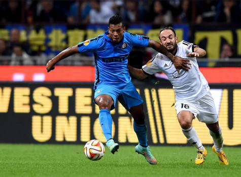 Fredy Guarin in azione