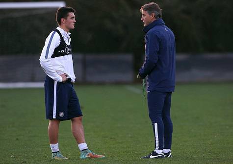 Mateo Kovacic e Roberto Mancini