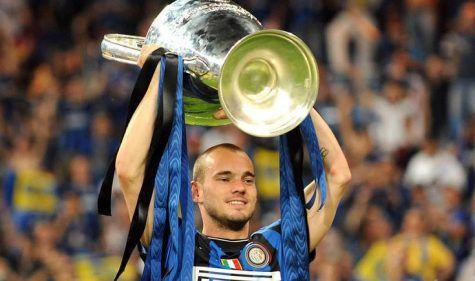 maggio 2010, Sneijder alza la Champions con l'Inter
