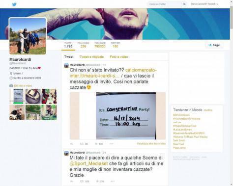 Il tweet di Icardi