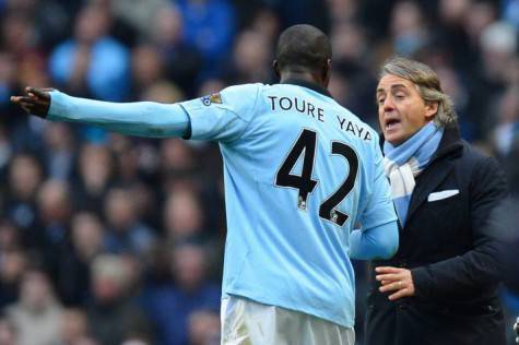 Yaya Tourè e Mancini ai tempi del City