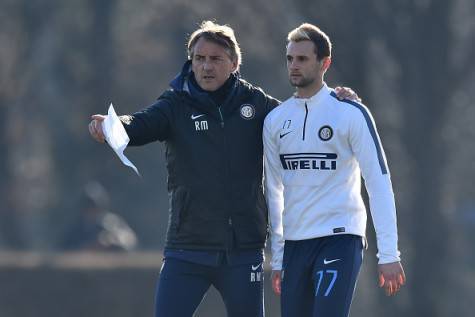 Brozovic con Mancini