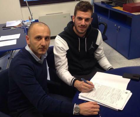 Davide Santon con Piero Ausilio (foto Facebook)