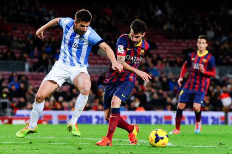 Camacho con la maglia del Malaga