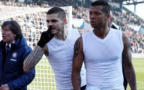 Mauro Icardi e Fredy Guarin