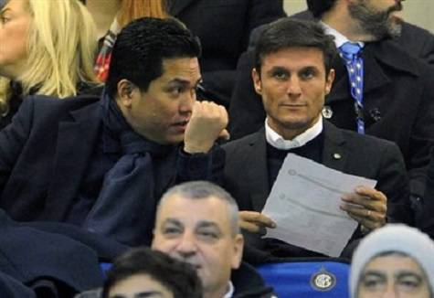 Thohir e Zanetti al 'Meazza'