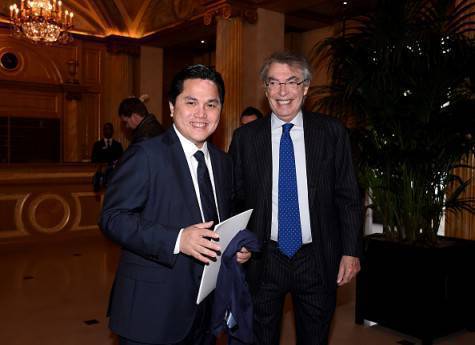 Massimo Moratti con Erick Thohir