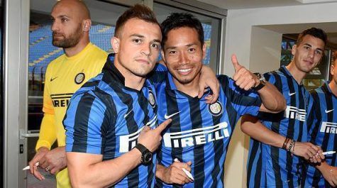 Shaqiri con Nagatomo