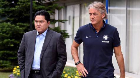 Erick Thohir con Roberto Mancini