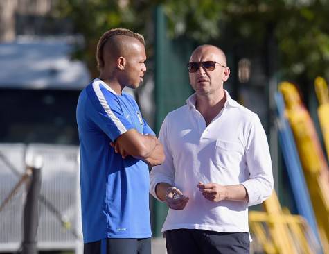 Piero Ausilio con Biabiany