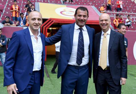 Stankovic con Ausilio e Fassone