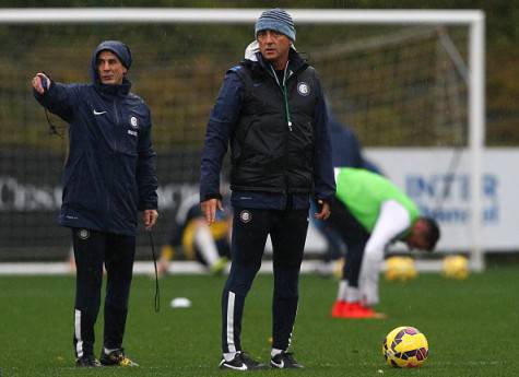 Fausto Salsano con Roberto Mancini