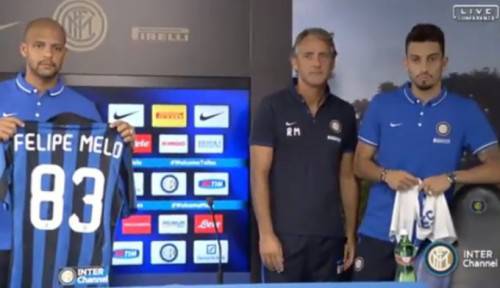 Melo, Telles e Mancini in conferenza stampa