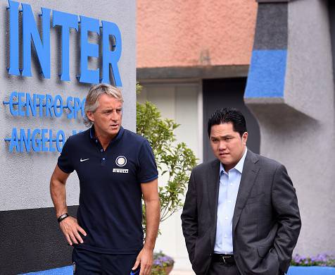 Erick Thohir con Roberto Mancini