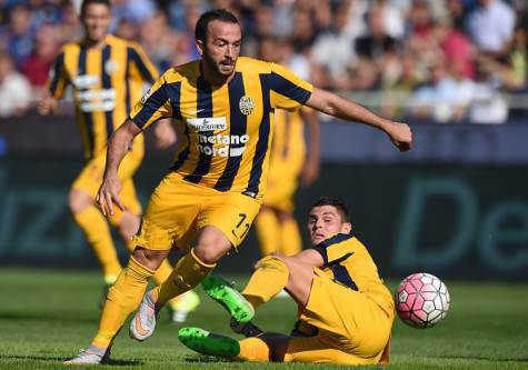 Giampaolo Pazzini con la maglia dell'Hellas Verona