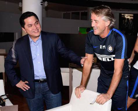 Erick Thohir con Roberto Mancini ©Getty Images