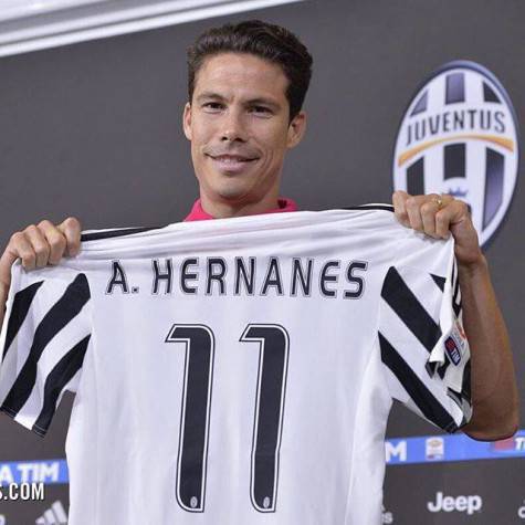 Hernanes con la maglia della Juventus