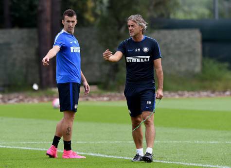 Ivan Perisic e Mancini alla Pinetina