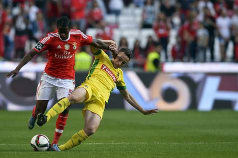 Nelson Semedo in azione con la maglia del Benfica