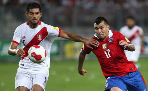 Gary Medel in Perù-Cile, finita 3-4