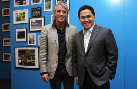 Erick Thohir e Roberto Mancini