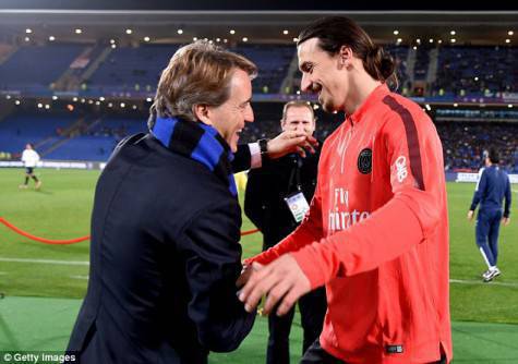 Ibrahimovic e Mancini ©Getty Images