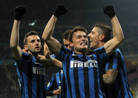 Inter, Ljajic festeggiato dai compagni (Getty Images)