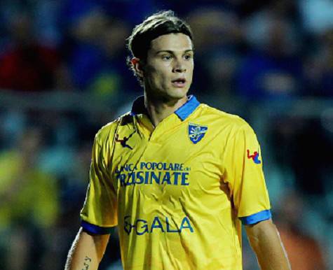 Samuele Longo con la maglia del Frosinone (Getty Images)