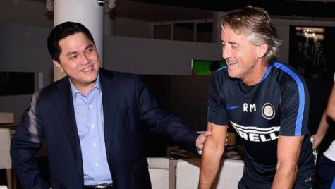 Thohir con Mancini alla Pinetina